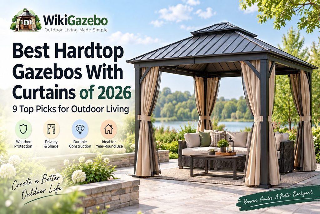 9 Best Hardtop Gazebos With Curtains of %year%: Top Picks for Outdoor Living 1 Best Hardtop Gazebos With Curtains 1