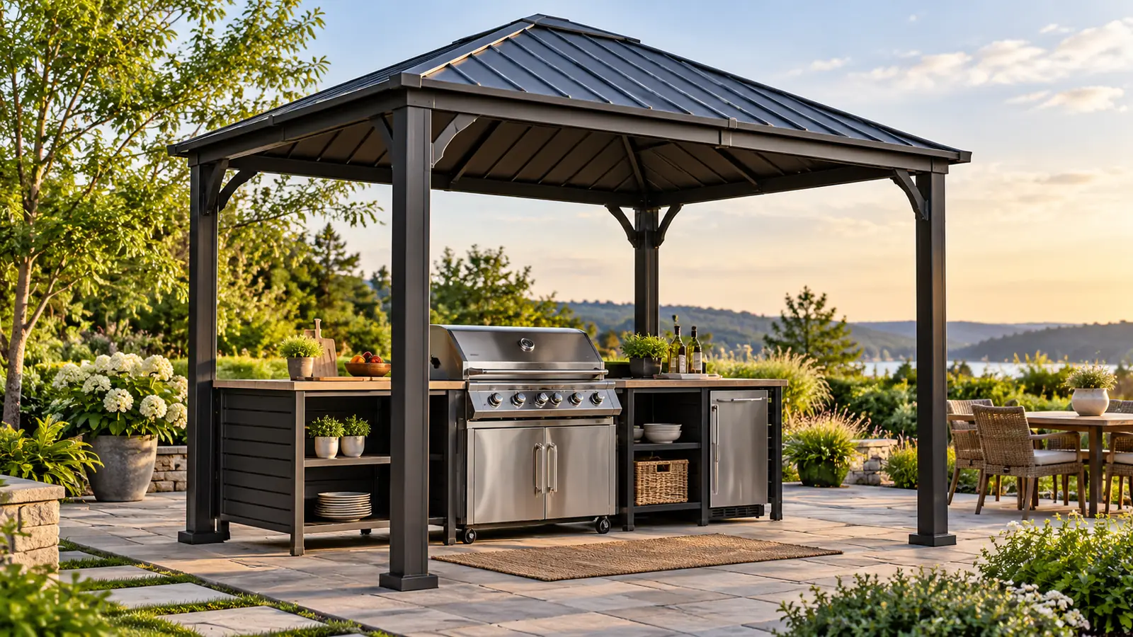 Best Hardtop Gazebos for Grills of 2026: Durable Outdoor Kitchen Shelter 1 Illustrative gazebo scene: hardtop gazebos for grills