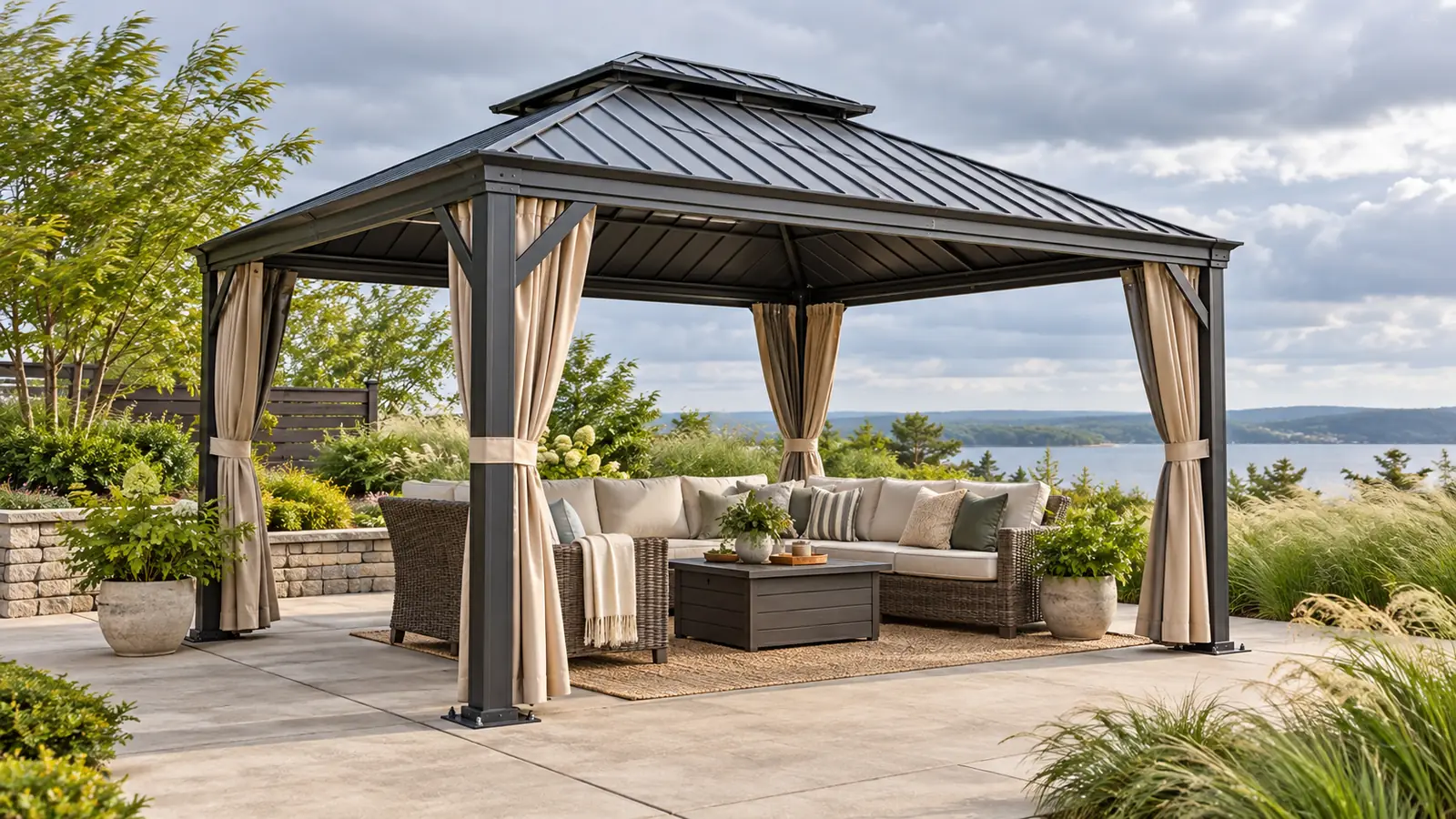 Best Hardtop Gazebos for Wind of 2026: 10 Durable Options for Storm Resistance 1 Illustrative gazebo scene: hardtop gazebos for wind