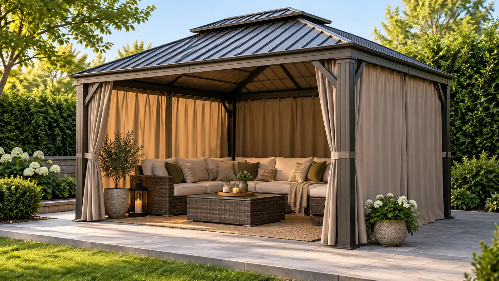 Best Hardtop Gazebos for Privacy of 2026: 7 Top-Rated Models Compared 1 Illustrative gazebo scene: hardtop gazebos for privacy