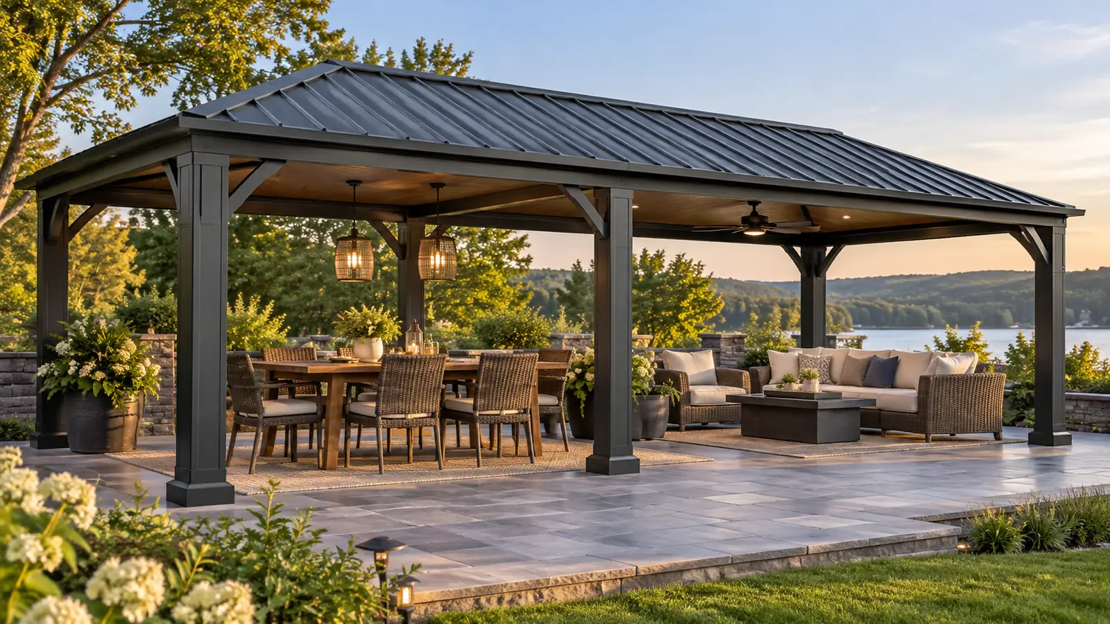 Best Hardtop Gazebos of 2026: 6 Durable Outdoor Shelters Compared 1 Illustrative gazebo scene: 12x24 hardtop gazebos