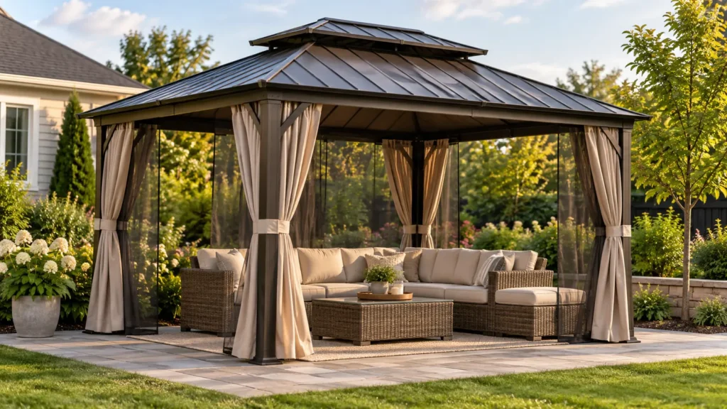 Illustrative hardtop gazebo scene — Best YITAHOME Gazebos
